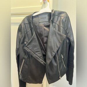 Blank NYC faux leather moto jacket